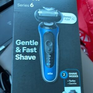 Braun Series 6 Electric Shaver - Black and Blue